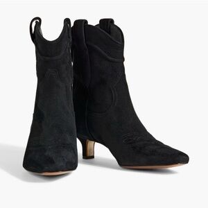 Sam Edelman Black Taryn Leather Heeled Boots